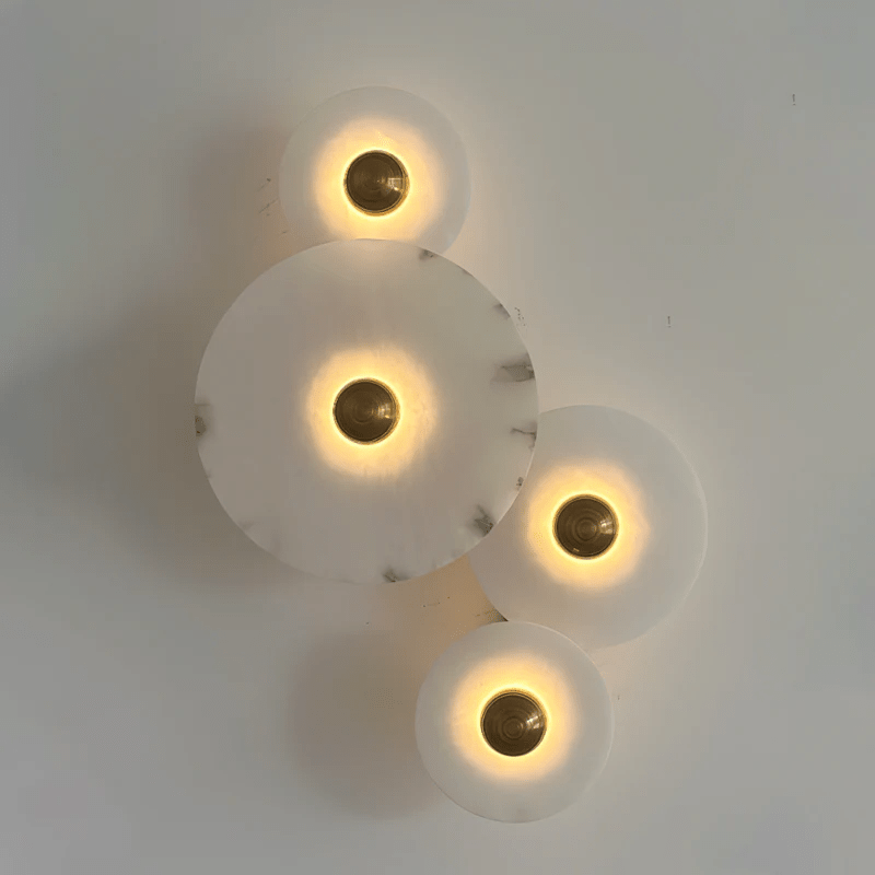 Albireria Minimalist Alabaster Ceiling Light