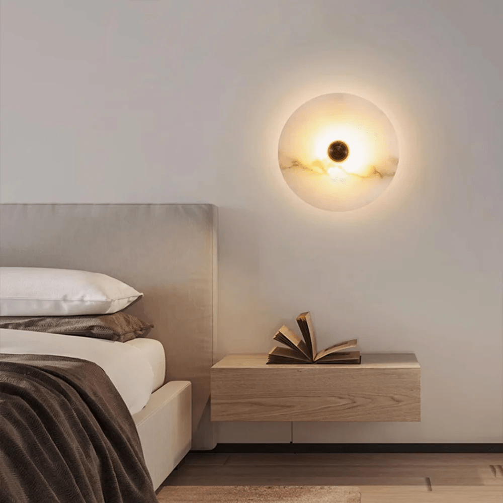 Albireria Minimalist Alabaster Ceiling Light