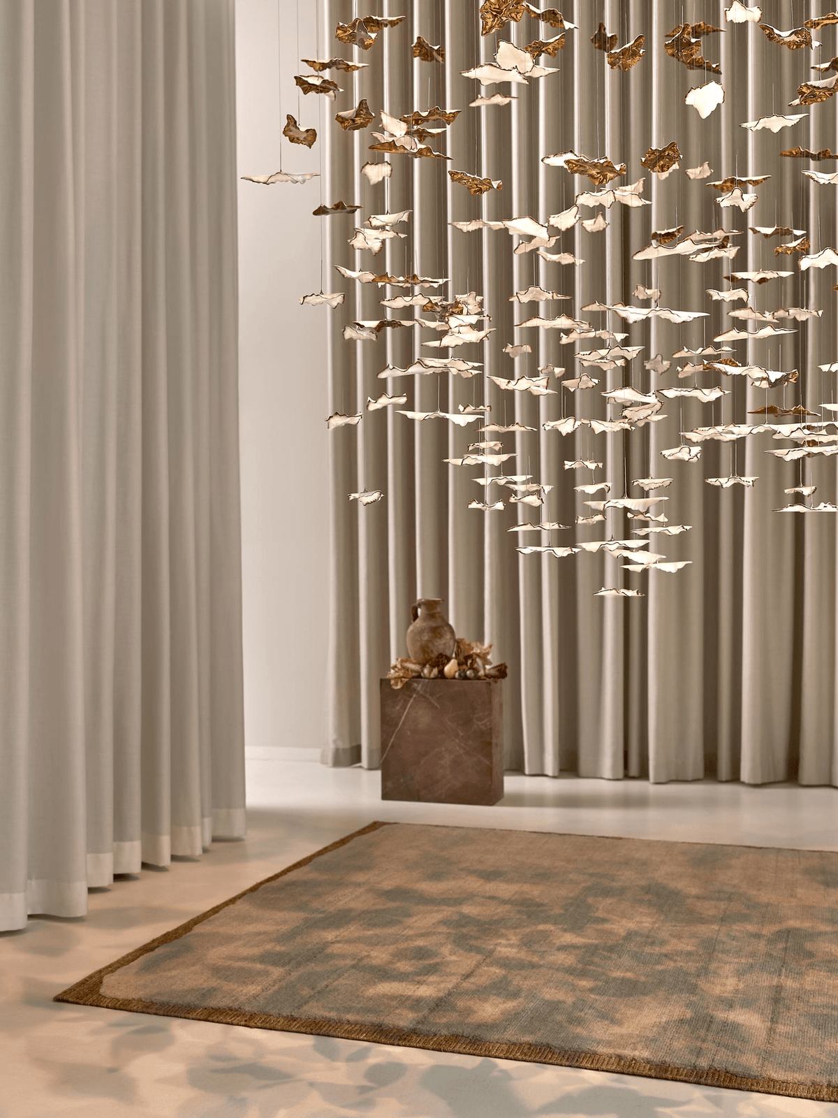 Folia Leaf Twisted Sculptural Customize Chandelier