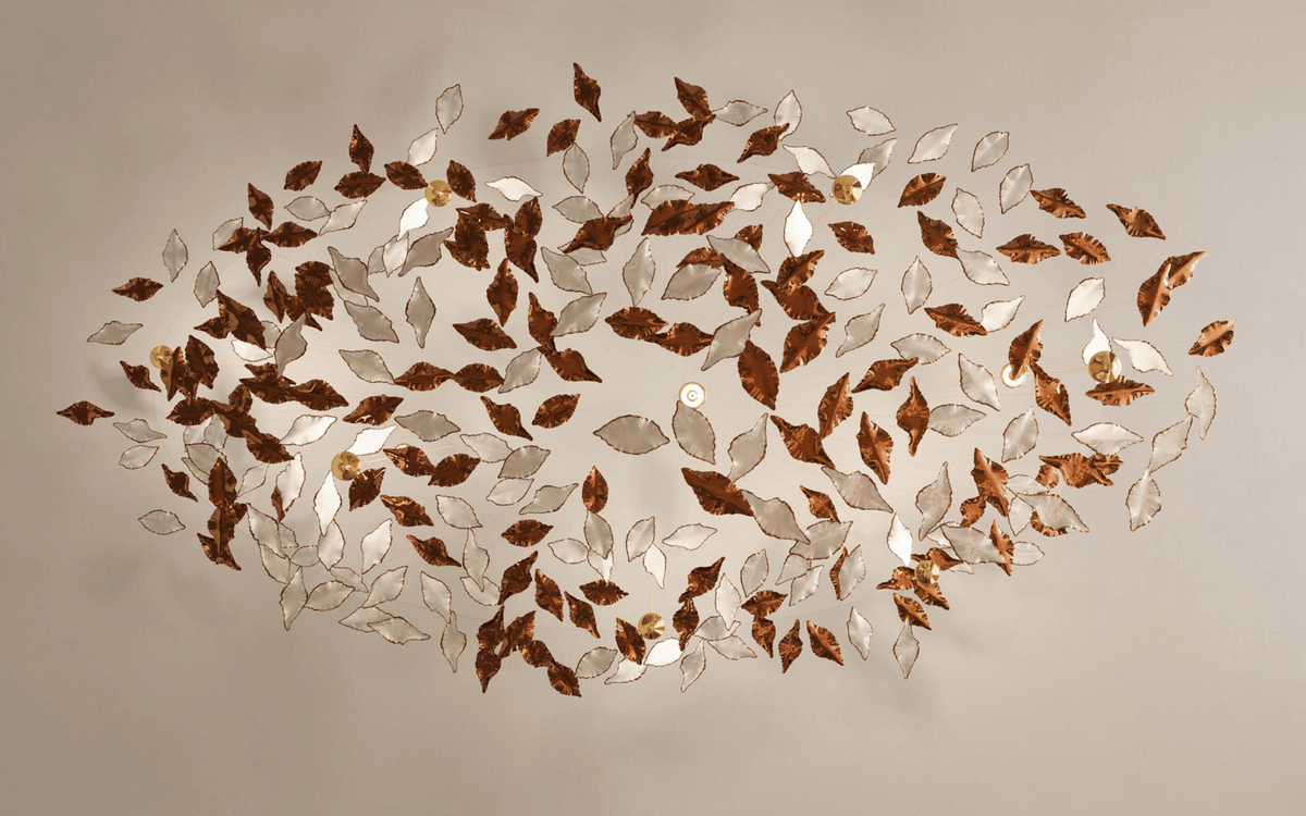 Folia Leaf Twisted Sculptural Customize Chandelier