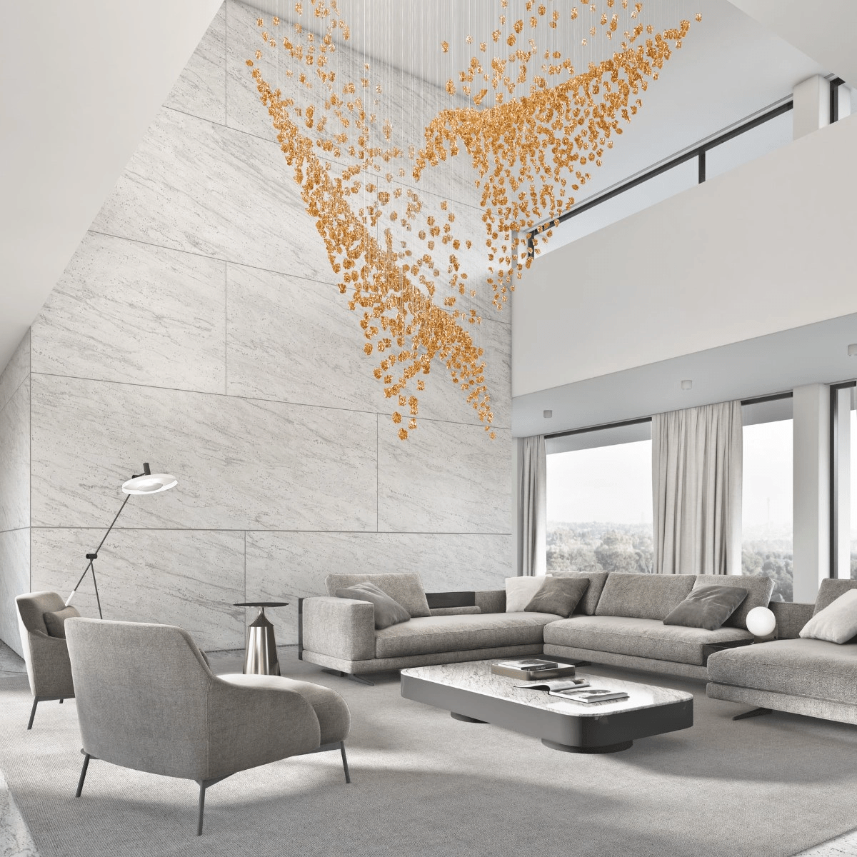 OreStone Grand Quartz Crystal Customize Chandelier