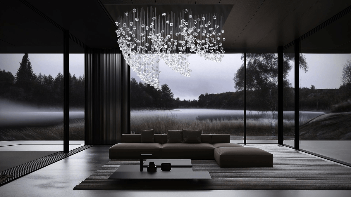 OreStone Grand Quartz Crystal Customize Chandelier
