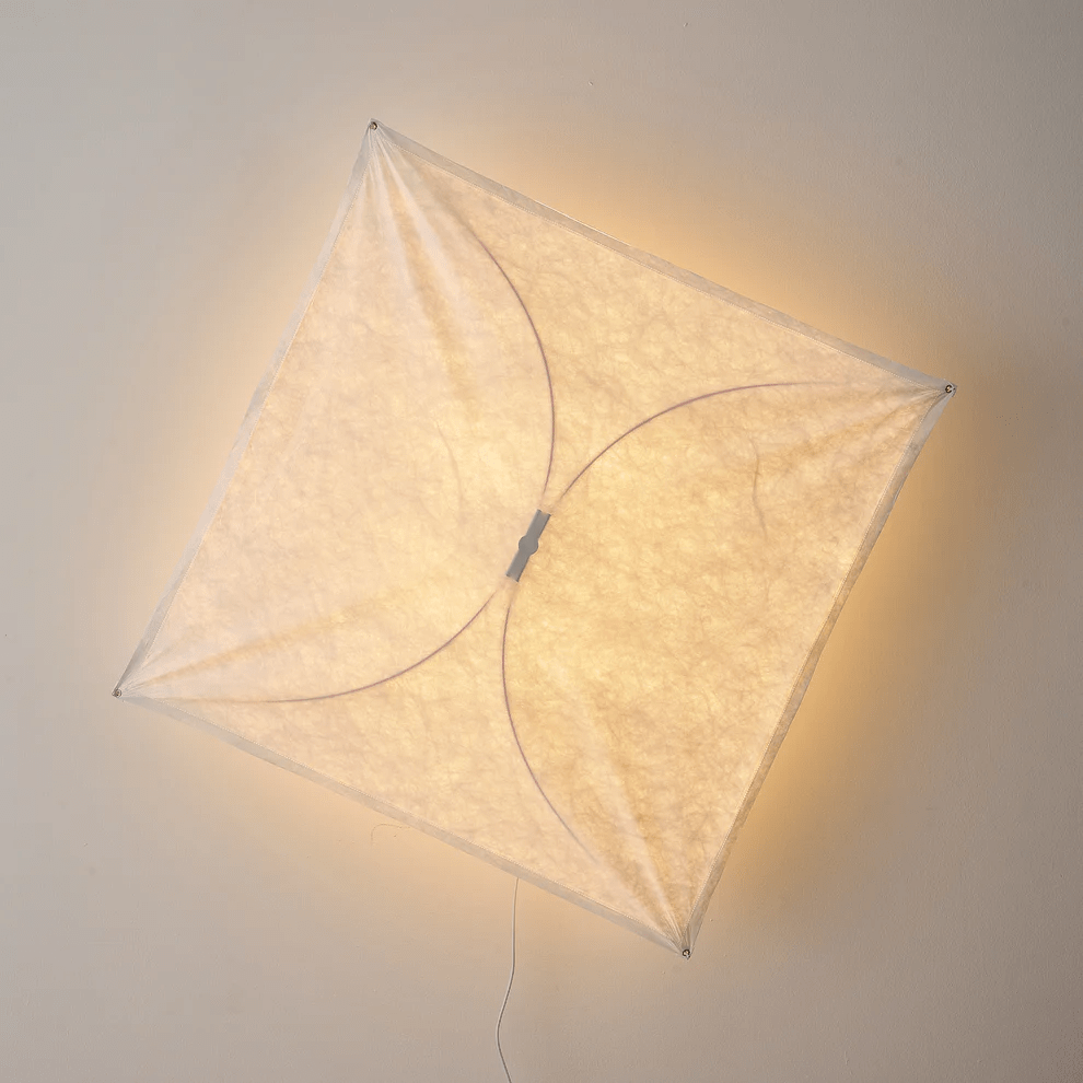 Luniaine Veil Kite Shaped Paper Wall Lamp