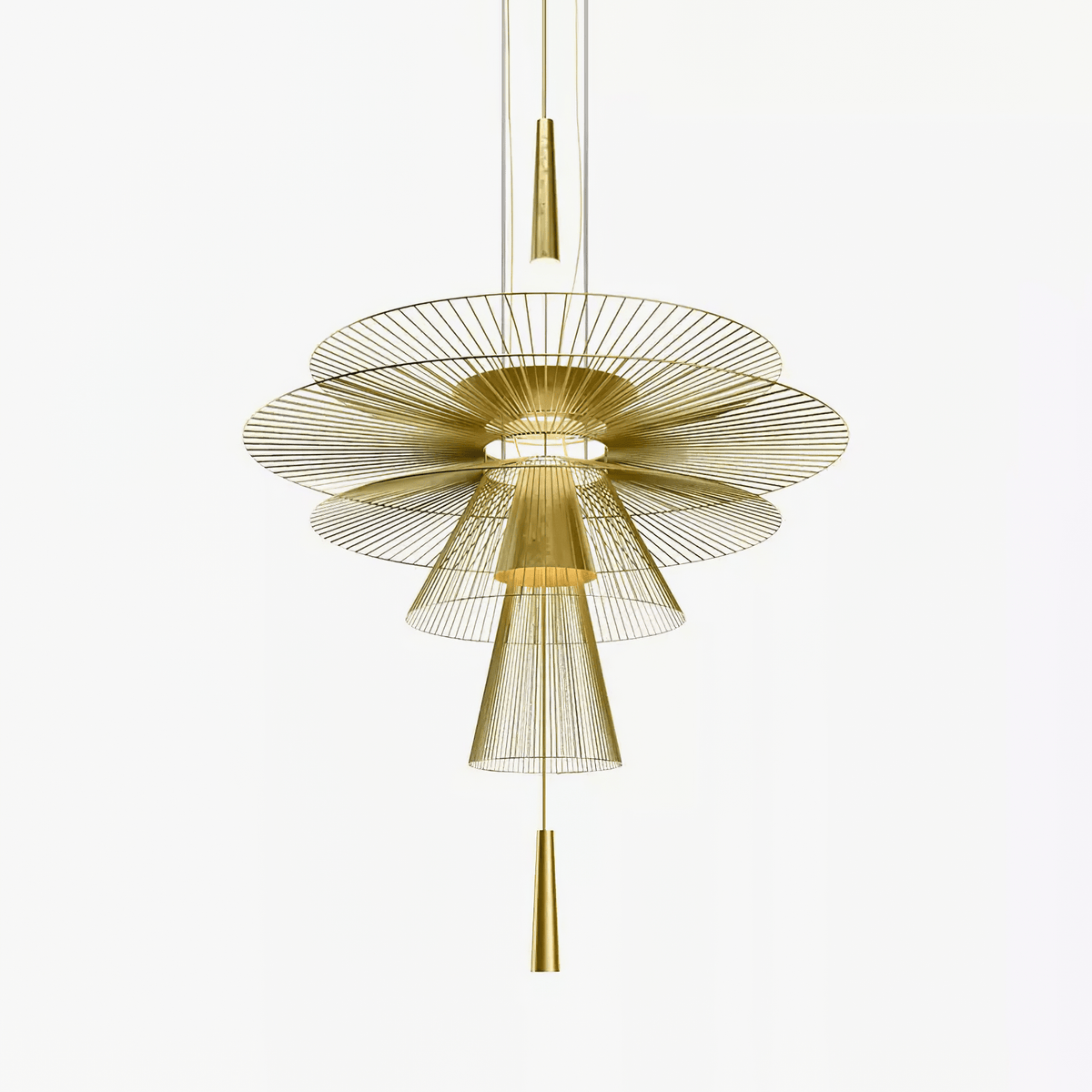 Noriselle Golden Radiance Chandelier