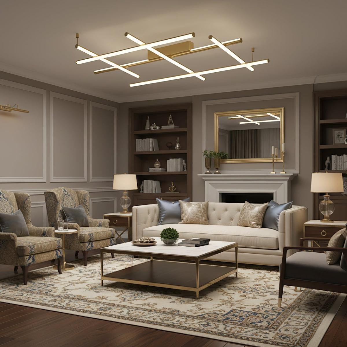 Thayer Geometric Linear Ceiling Lamp