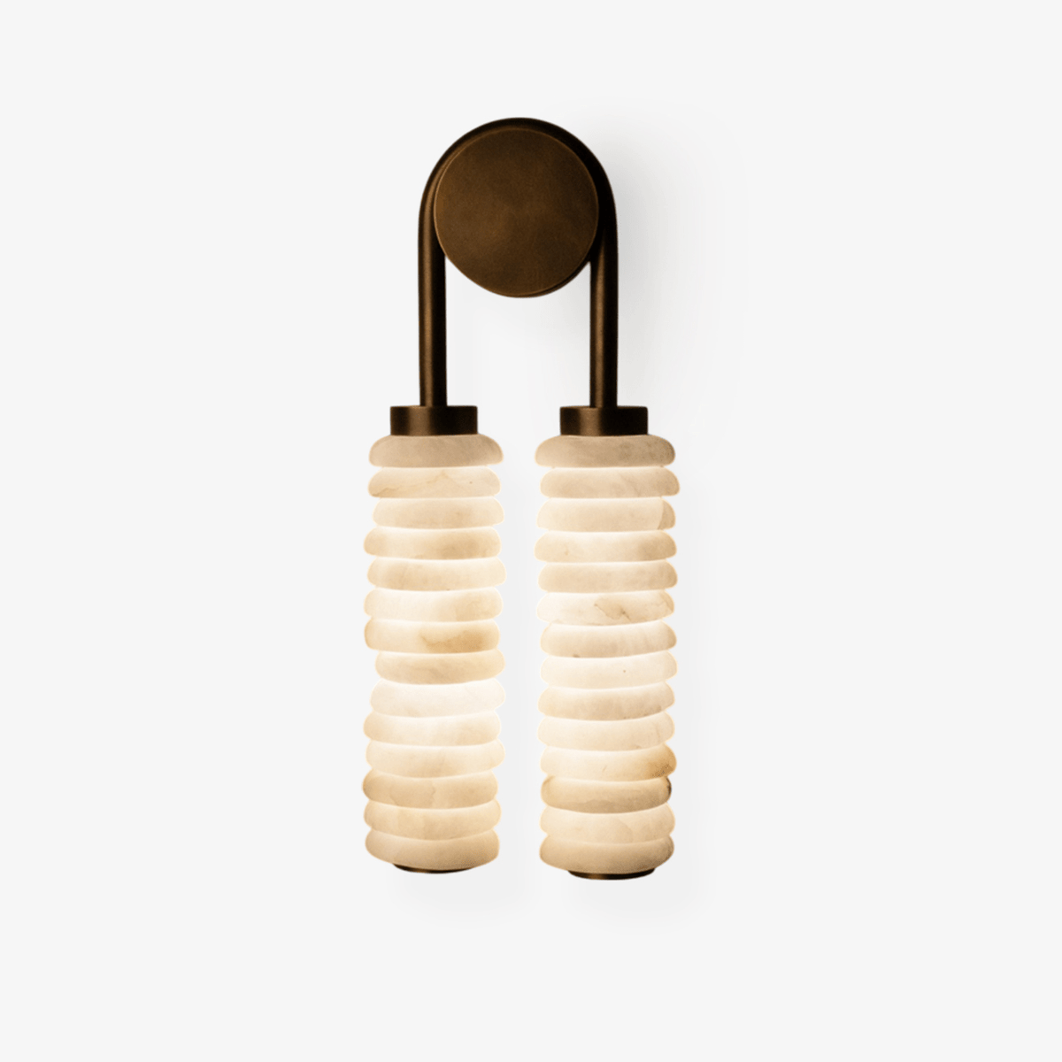 Calla Twin Alabaster Sconce