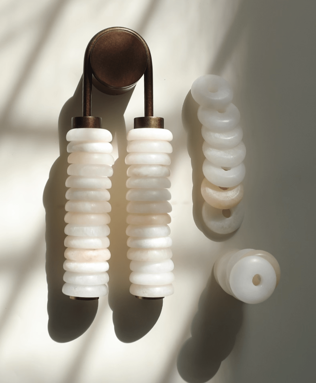 Calla Twin Alabaster Sconce