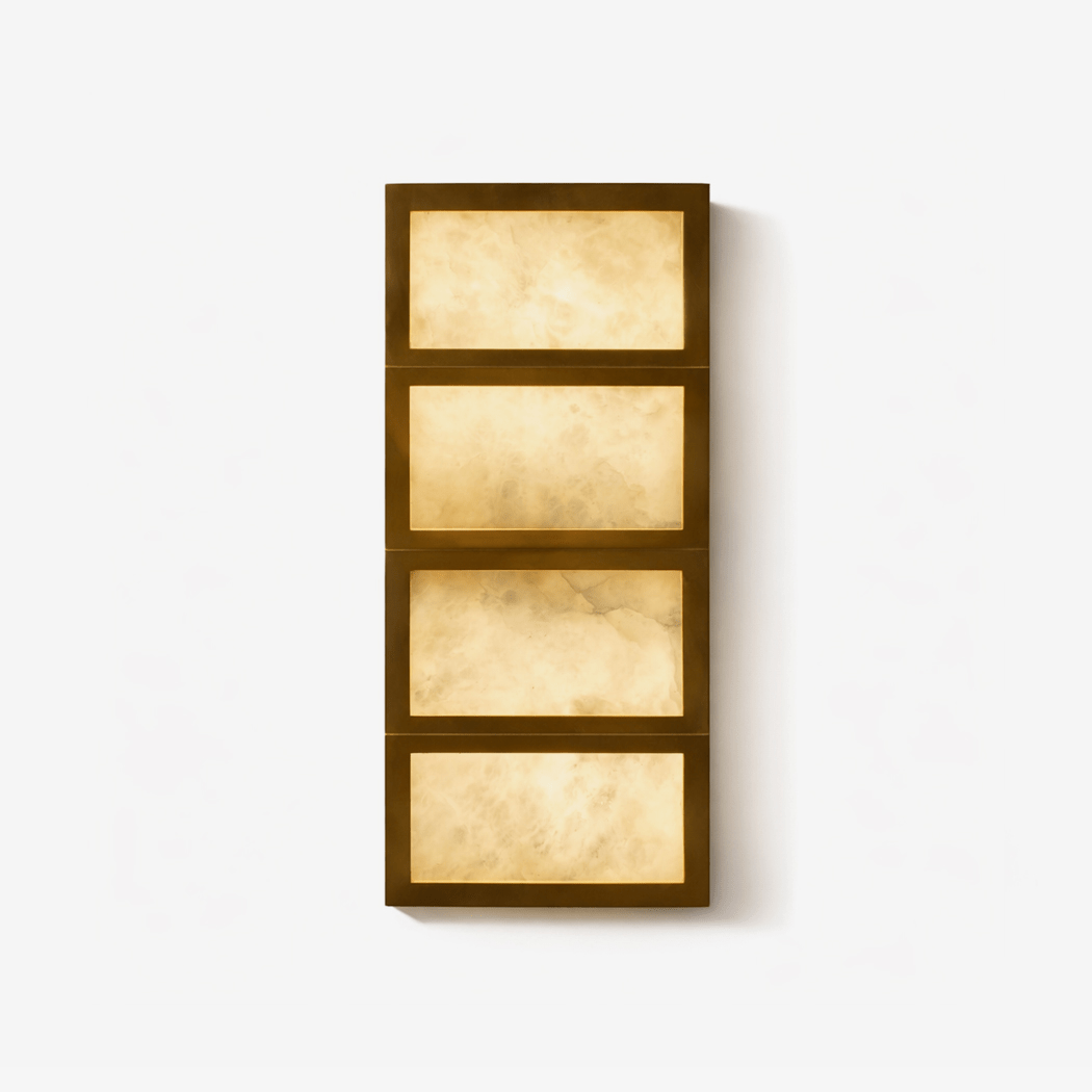 Eiruette Alabaster Cascade Alabaster Wall Light