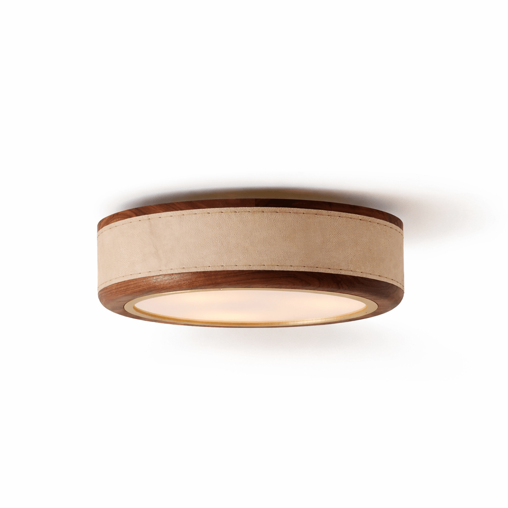 Marlowe Crafted Leather Ceiling Light