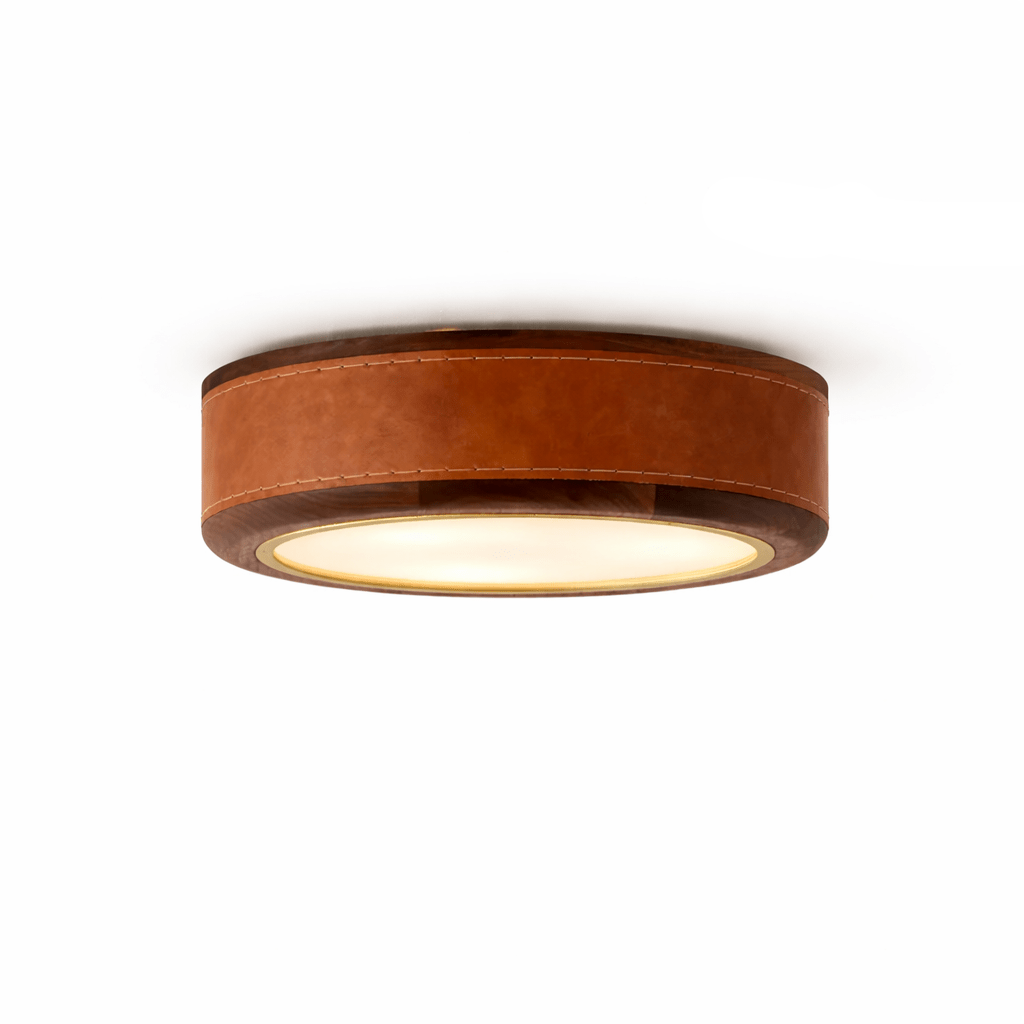 Marlowe Crafted Leather Ceiling Light