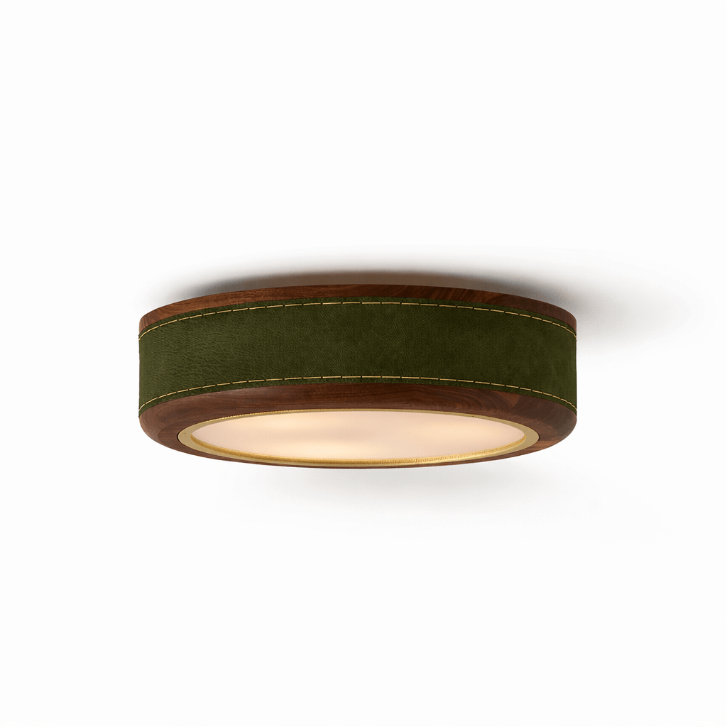 Marlowe Crafted Leather Ceiling Light