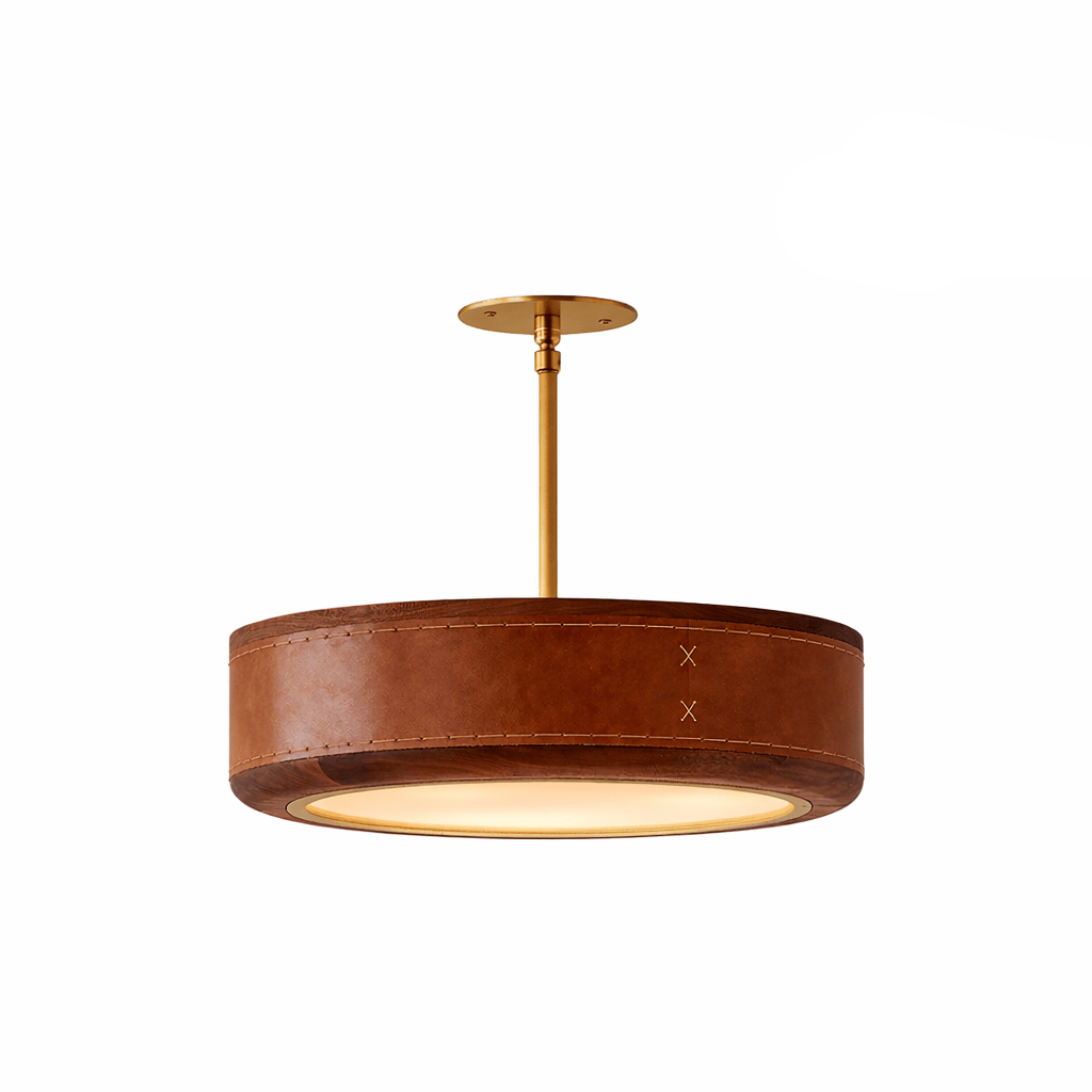 Marlowe Crafted Leather Ceiling Light