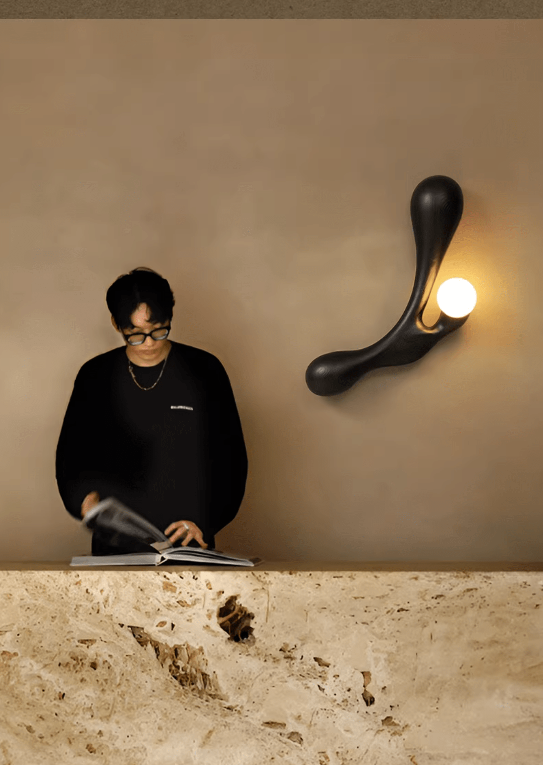 Auralith Drift Wood Wall Lamp