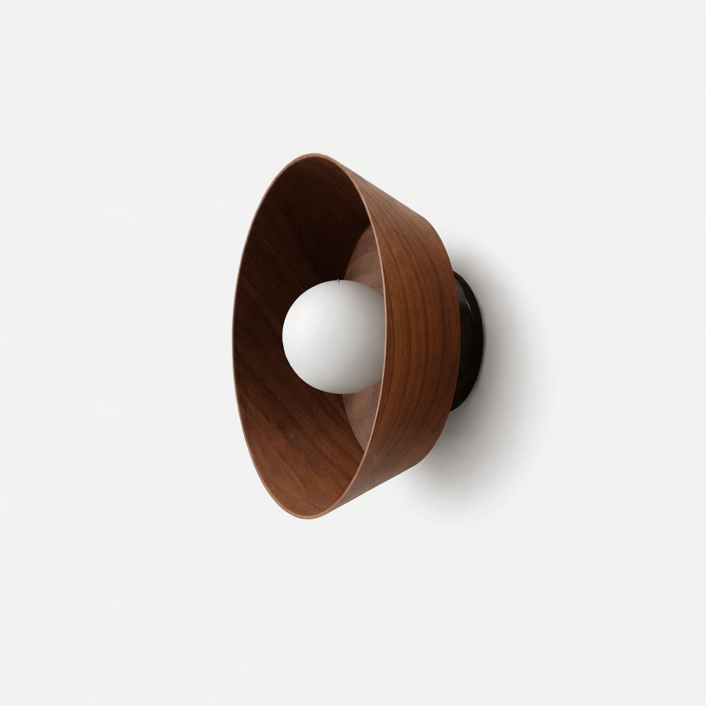 Rinalise Wood Disc Wall Light