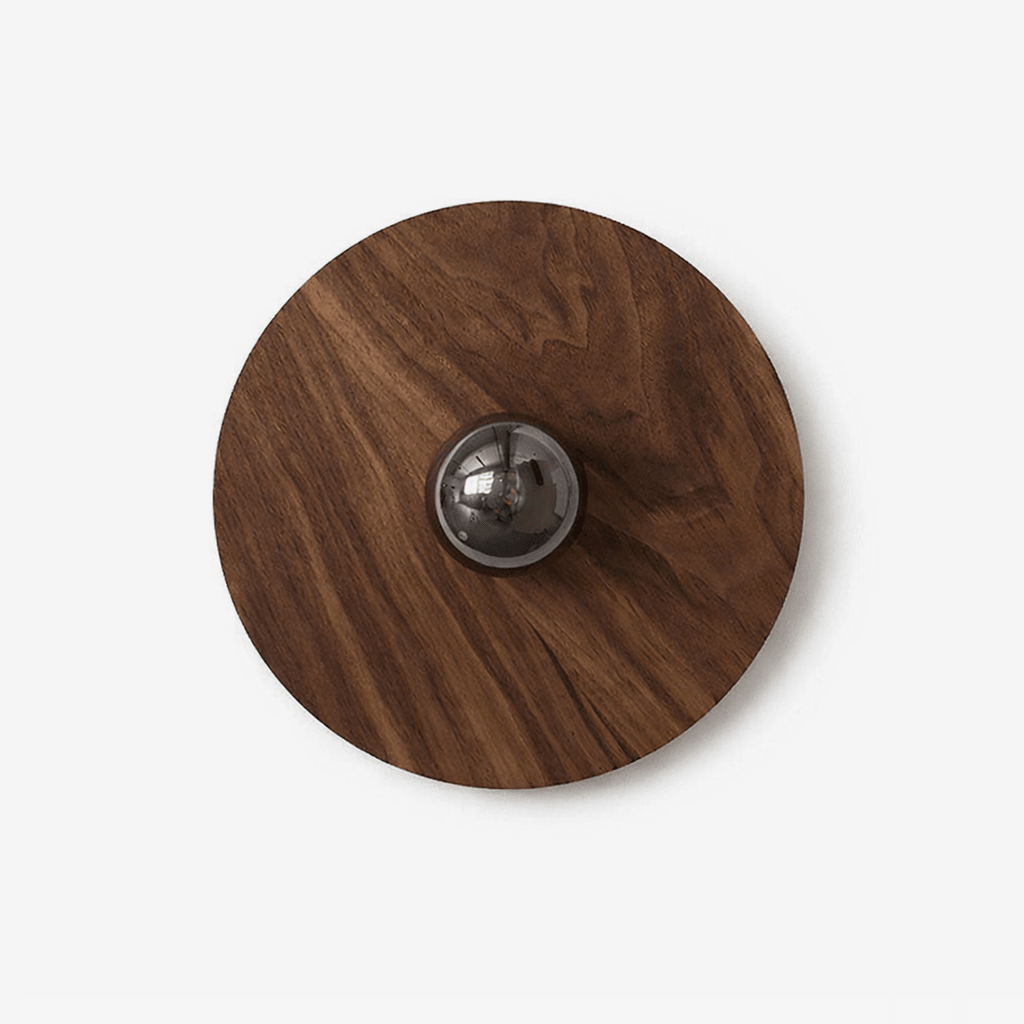 Rinalise Wood Disc Wall Light