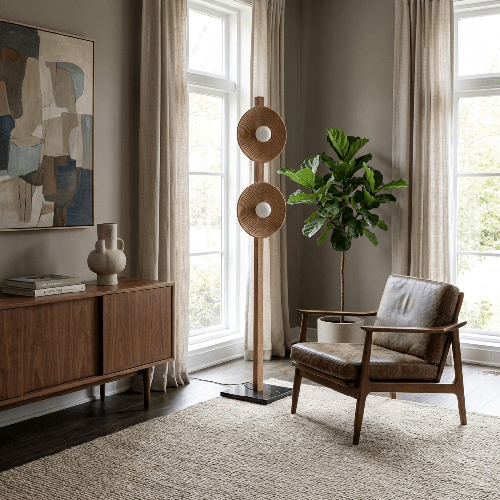 Kestrelwyn Twin Disc Floor Lamp