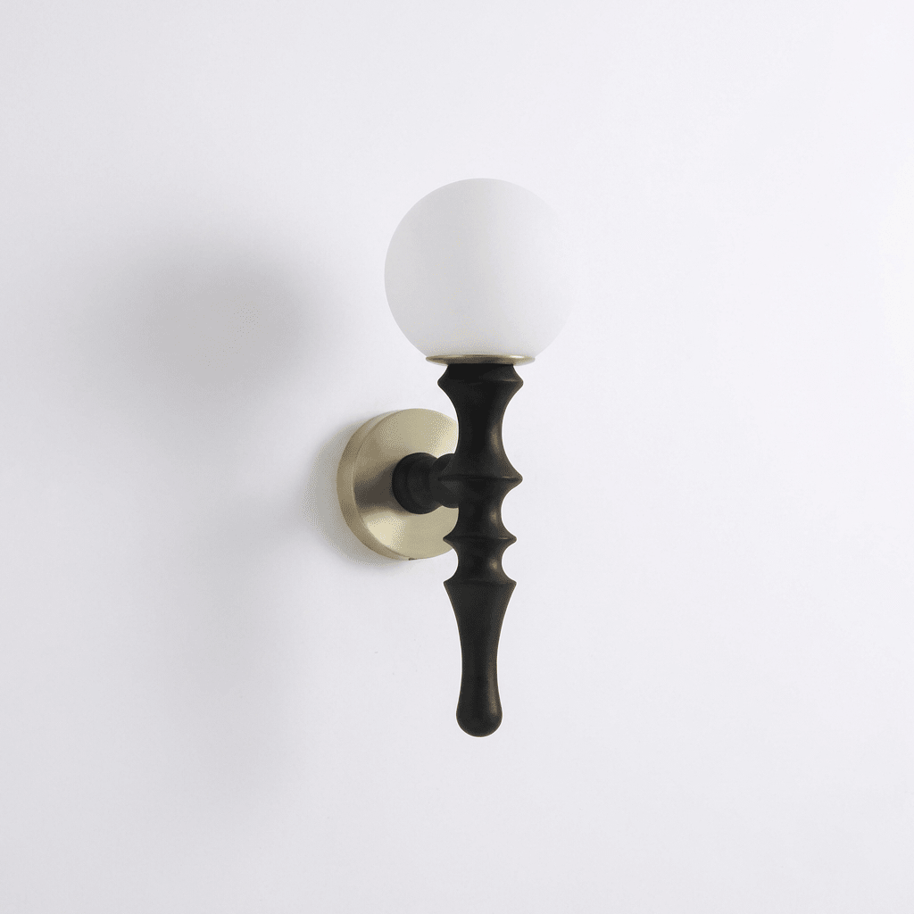 Rinelaine Wood Globe Wall Lamp
