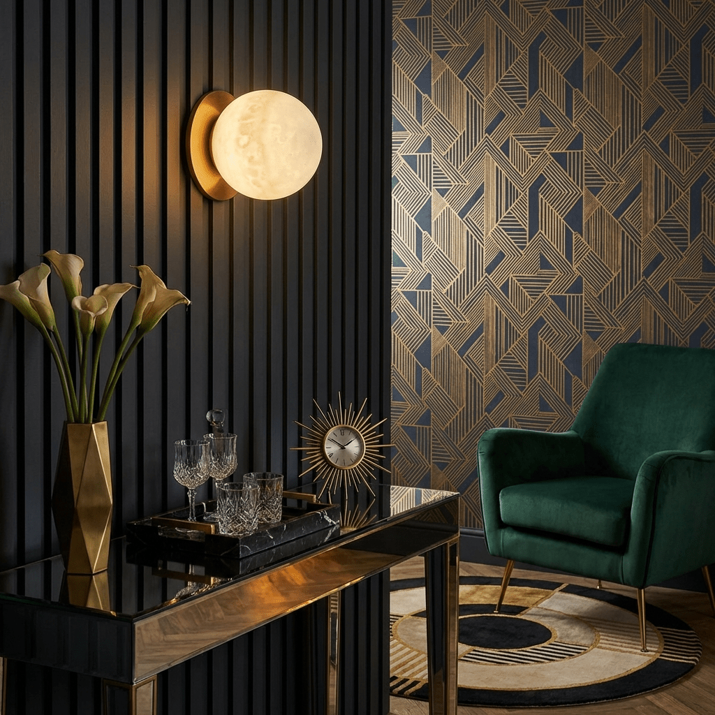 Navo Alabaster Mini Orb Wall Lamp