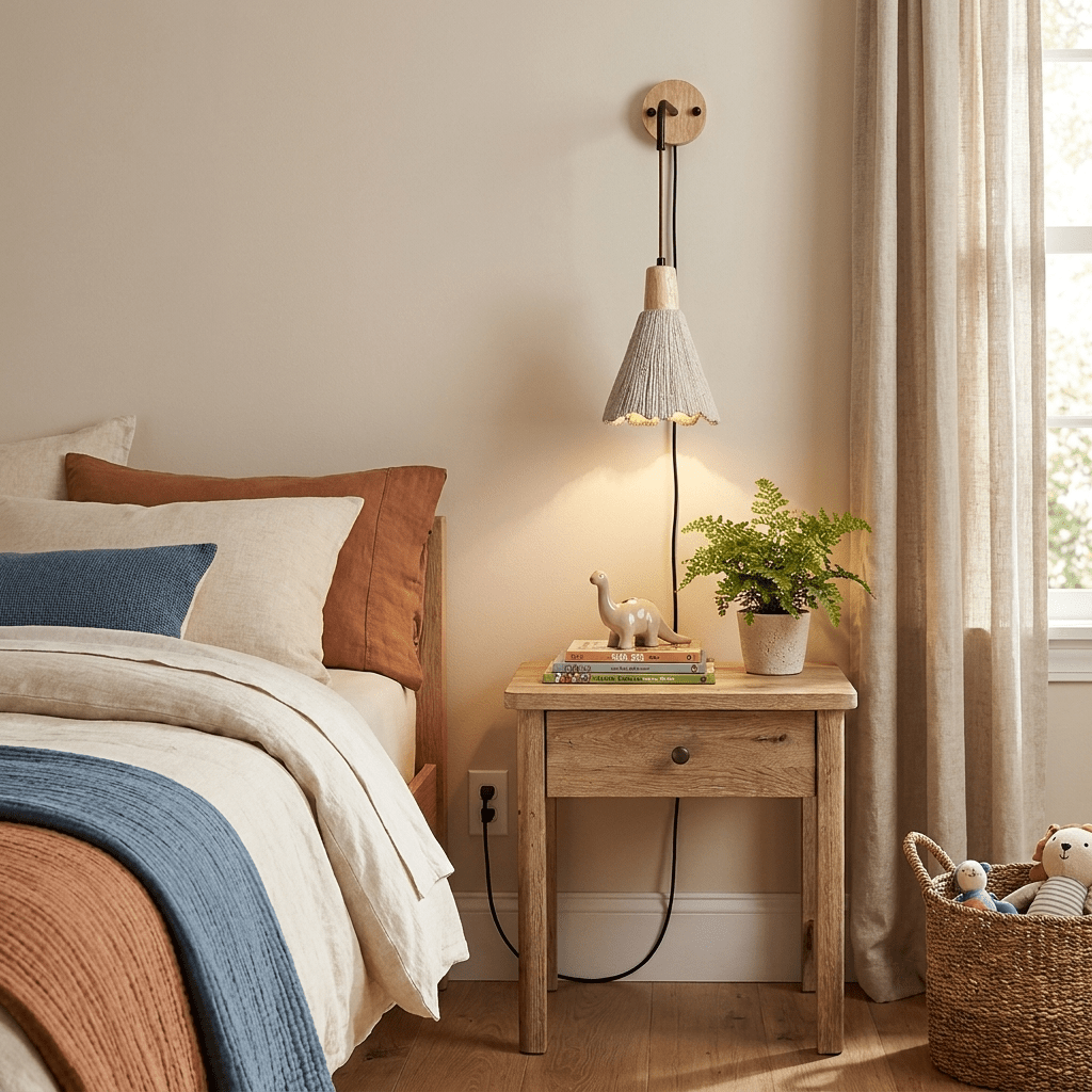 Calorella Microcement Plug-in Wall Lamp