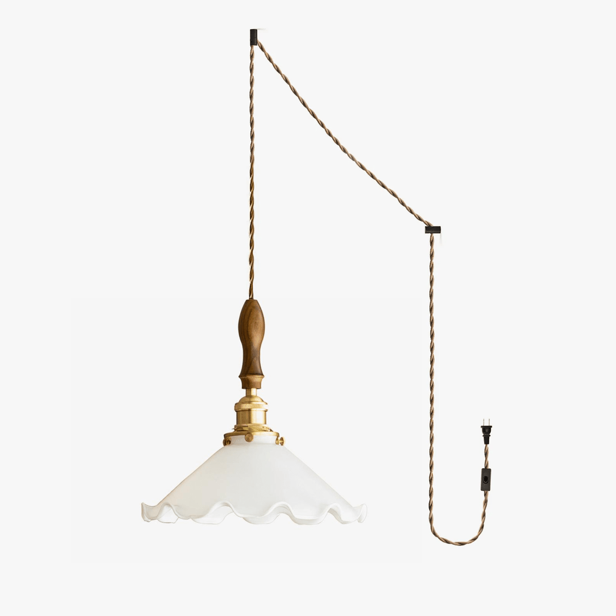 Maribelle Flower Petals Swag Pendant Lamp