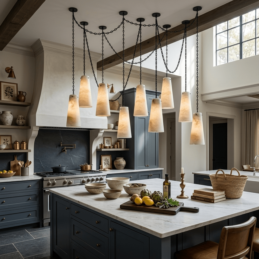 Teriisira Industrial Cascade Chain Chandelier