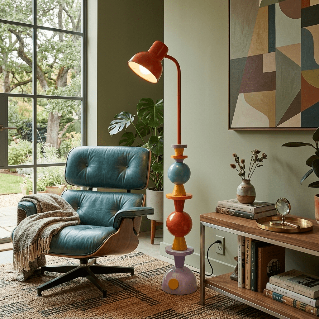 Zelora Playform Color Block Table Lamp