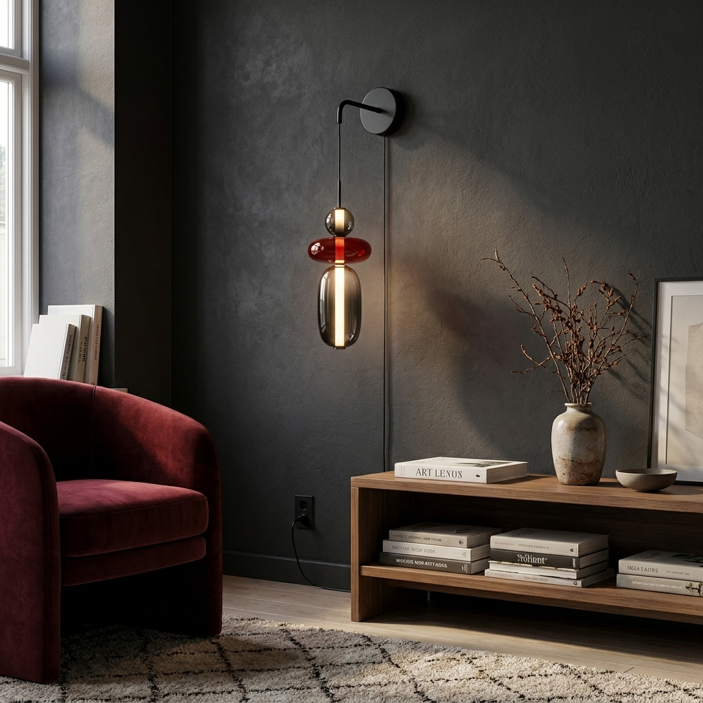 Vesperine Candied Glass Plug-in Wall Light