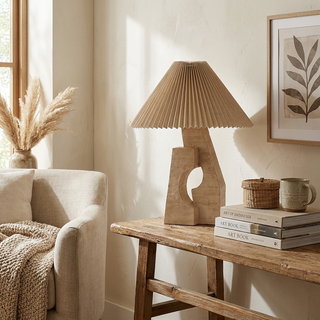 Renisielle Arch Form Pleated Table Lamp
