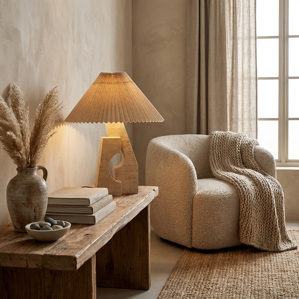Renisielle Arch Form Pleated Table Lamp