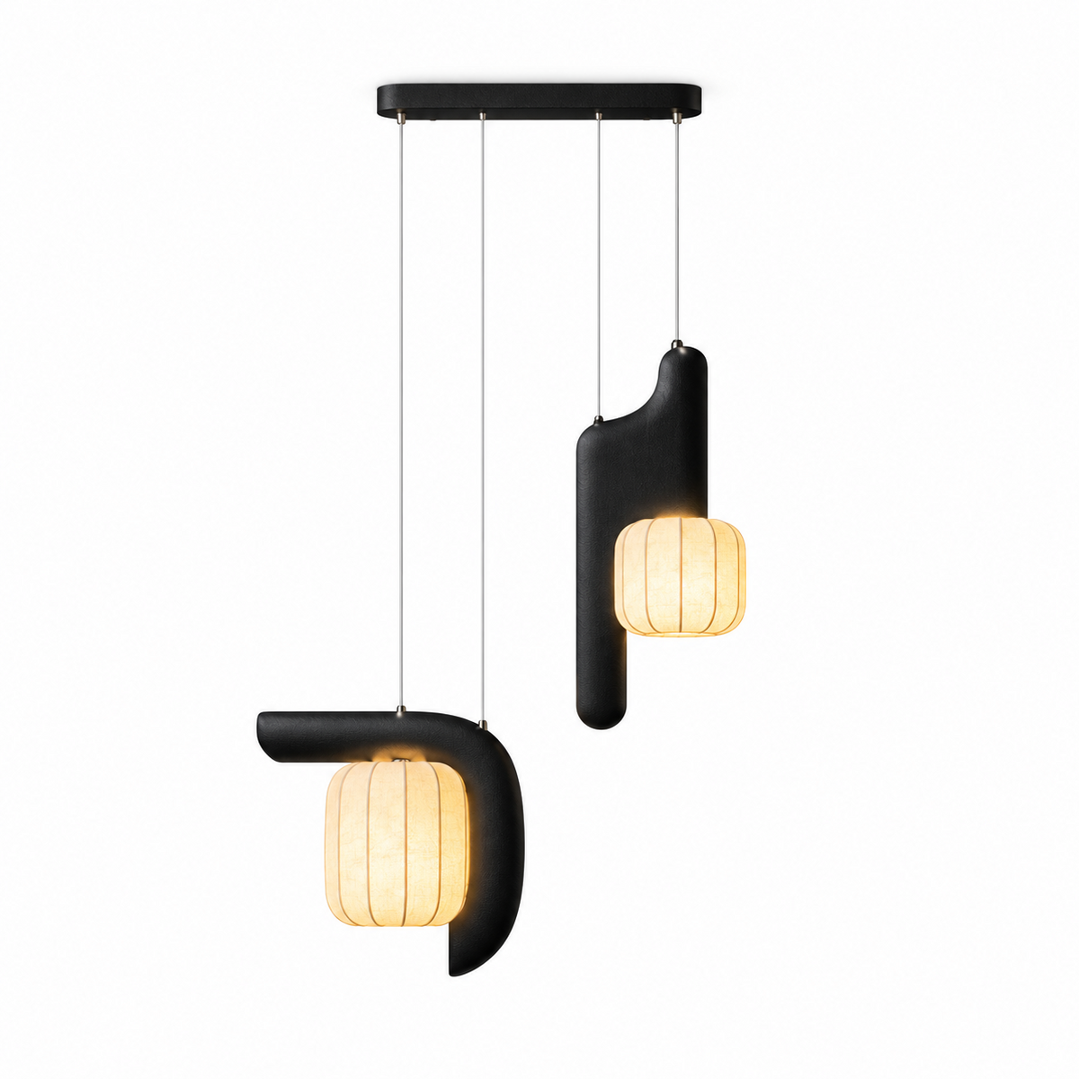 Ulverstone Fluted Paper Pendant Lamp