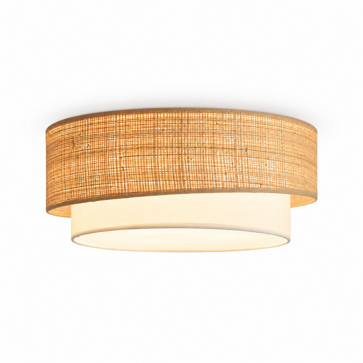 Dalescombe Raffia Flush Mount
