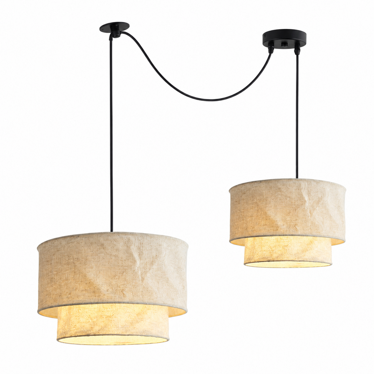 Merrinford Linen Drum Pendant Lamp
