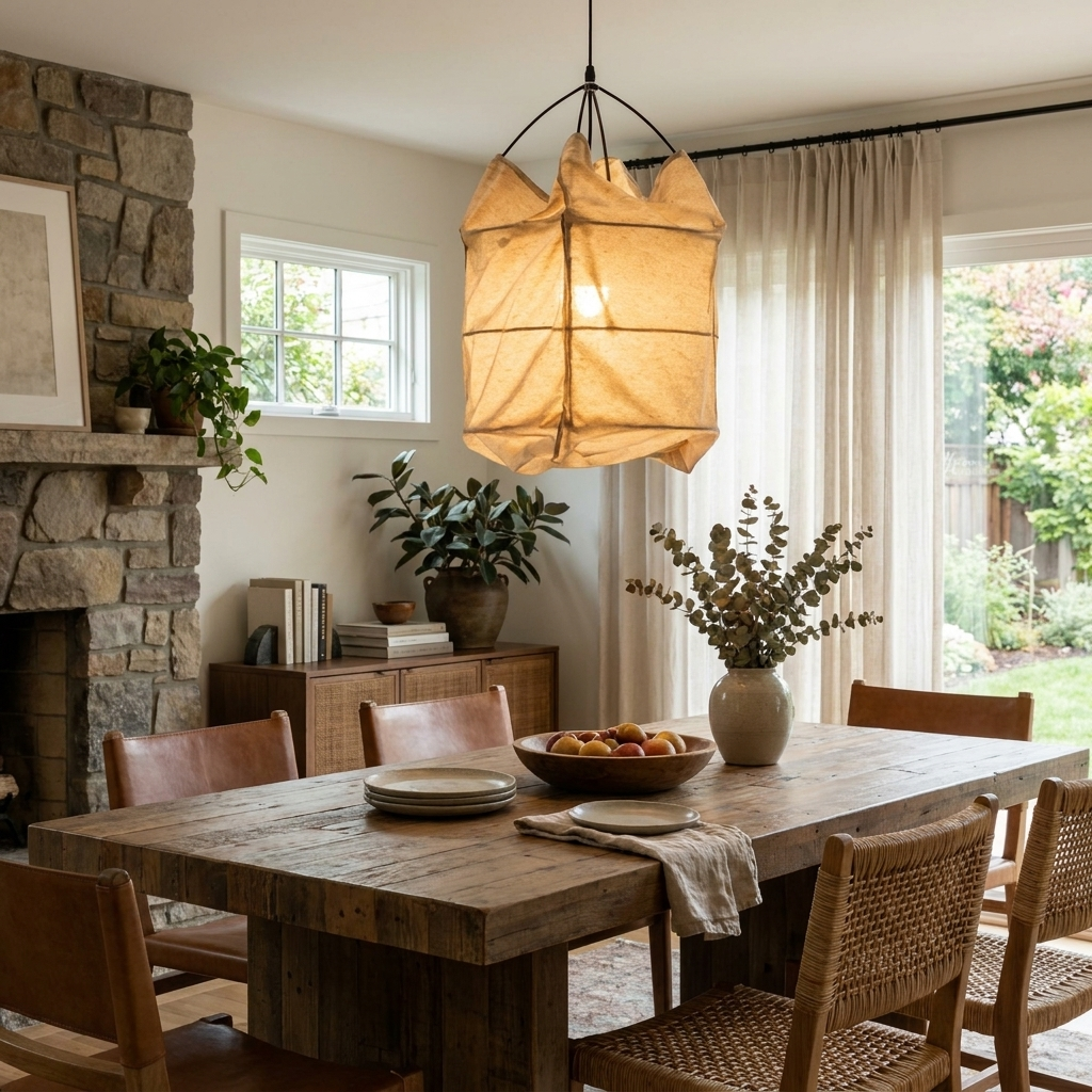 Southvale Fabric Cage Pendant Lamp