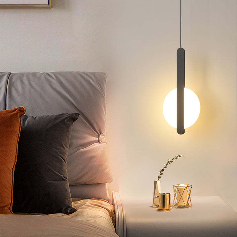 Kori Modern LED Pendant Light Black/White Living Room-Relic Pieces