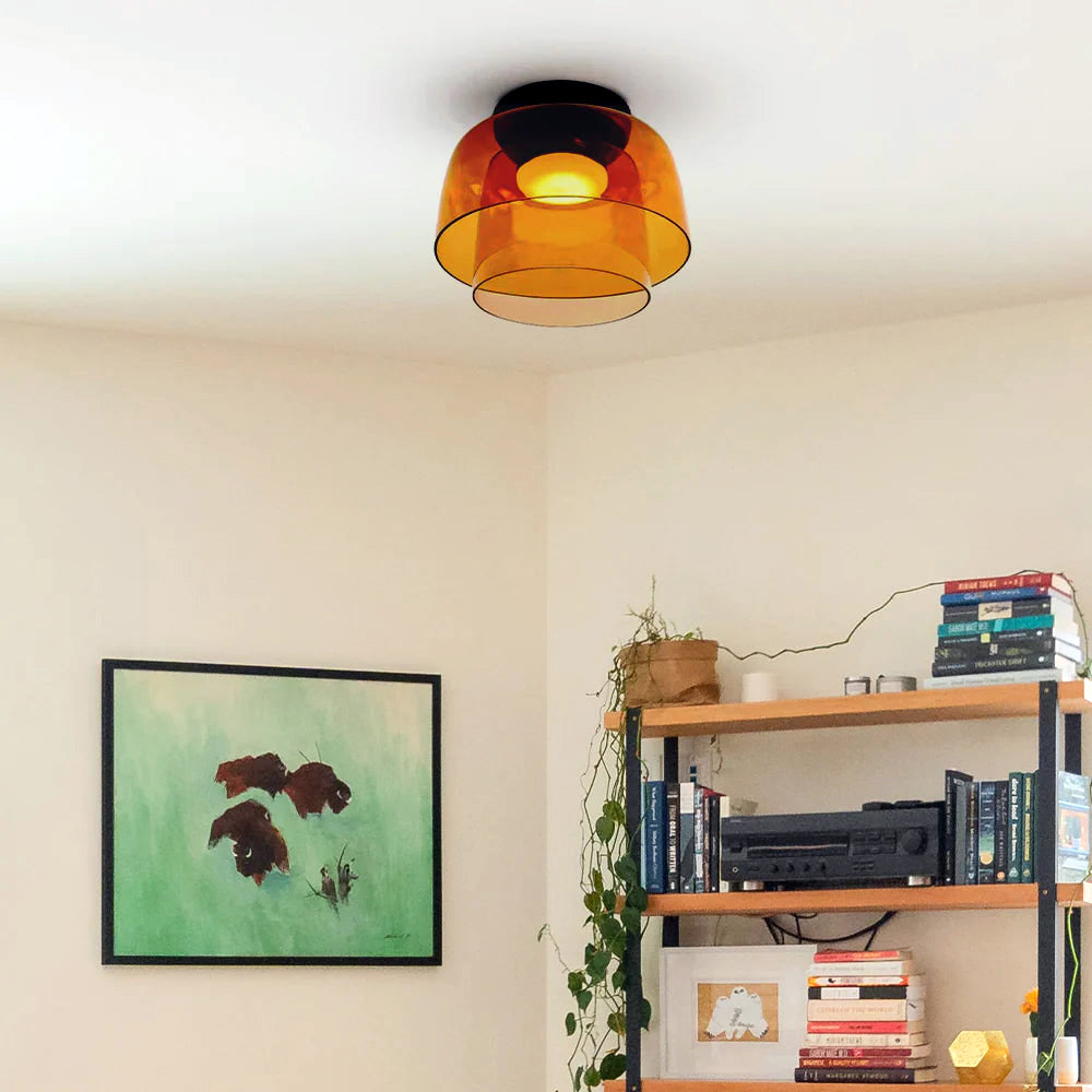 Rugogalu Modern Simple Creative Glass Flush Mount Ceiling Light