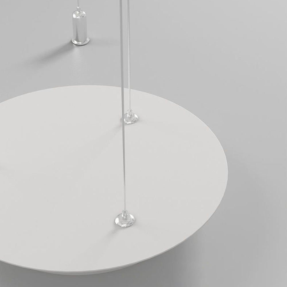 Widunom Pendant Light Rond Modern, Black/White, Dining Room