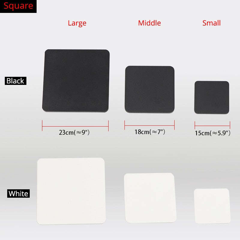 Dori Minimalist Round/Square Outdoor Wall Lamp LED, Black/White-Relic Pieces