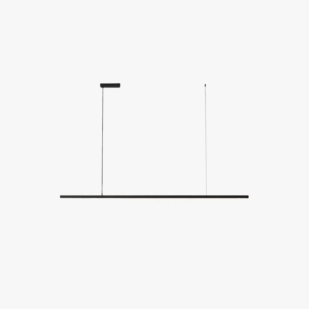Jeketas Minimalist Linear Metal Pendant Light, White/Black