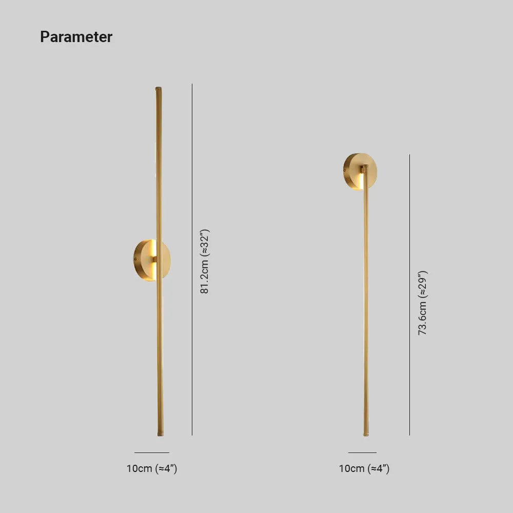 Dorina Wall Lamp Modern Linear &Silica Gel Gold-Relic Pieces