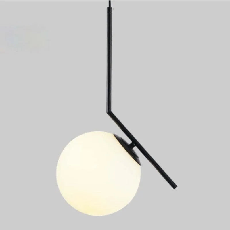 Dosenud Modern Globe Metal/Glass Pendant Light, 3 Style