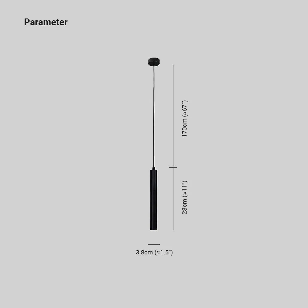 Selvor Pendant Light Minimalist Linear Black-Relic Pieces