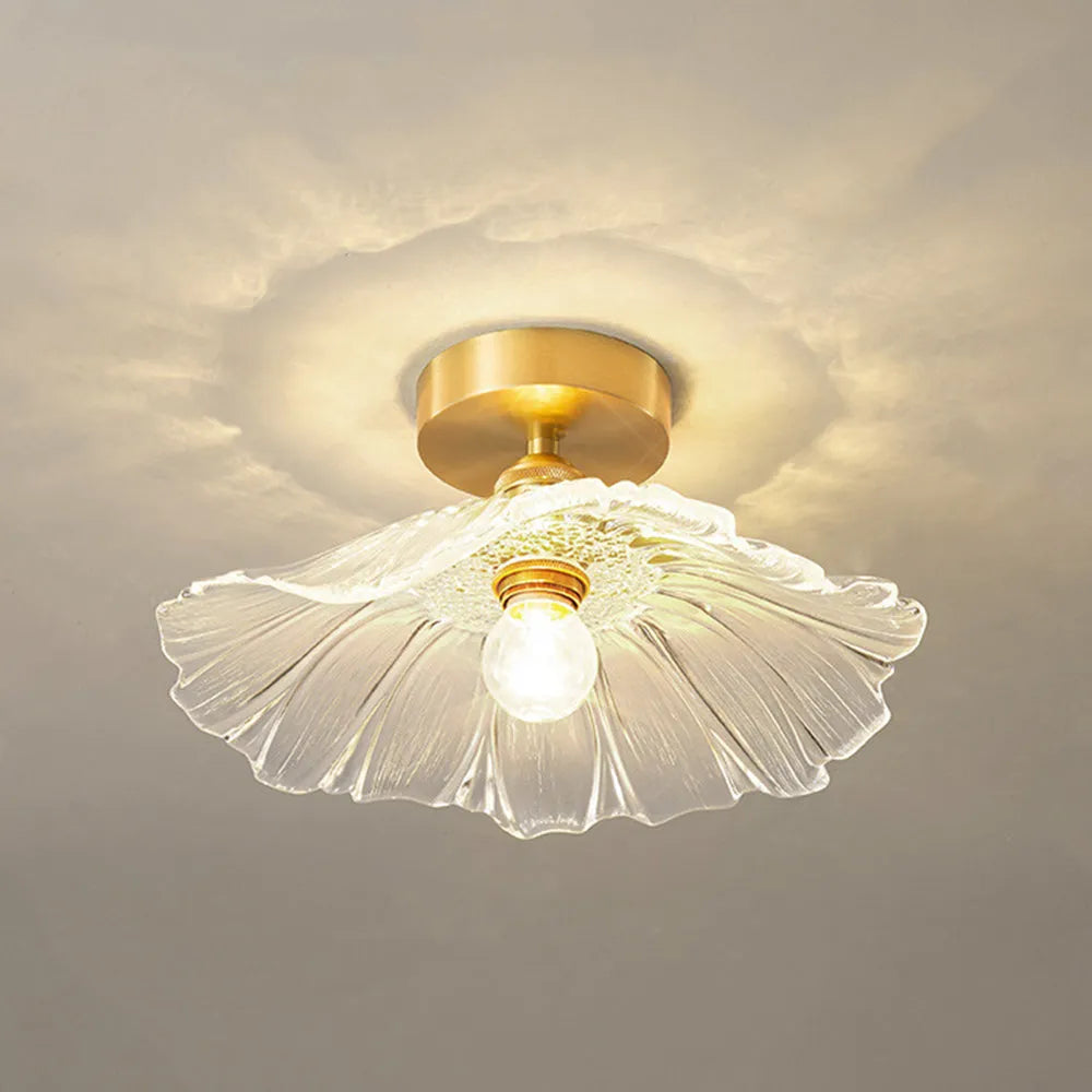 Lavor Flower Glass Ceiling/Pendant Light-Relic Pieces