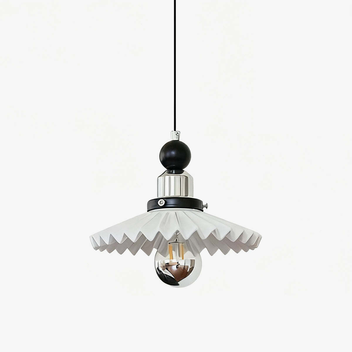 Teriaria Pleated Petal Pendant Lamp