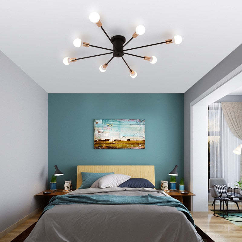 Koledal Modern Simple Flush Mount Ceiling Light, 6/8/10 Heads