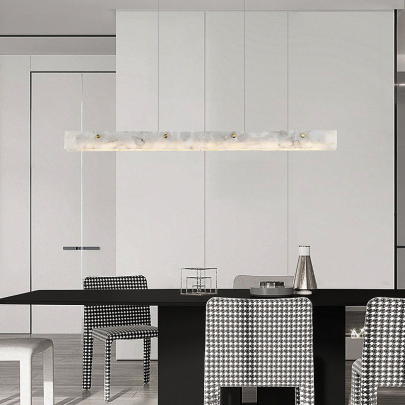 Gelegid Modern LED Pendant Light White Marble Dining Room/Bar