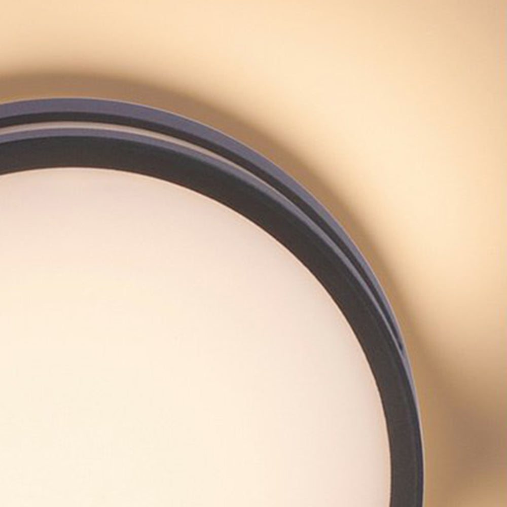 Verupes Modern Round Metal/ Outdoor Waterproof Wall Lamp, Black