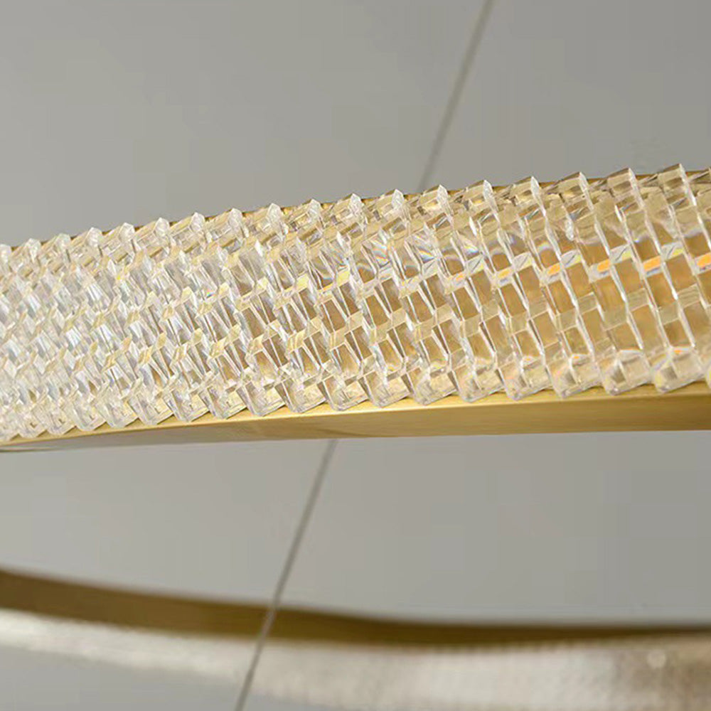 Cilavul Pendant Light, Aluminium & Arcylic, 1/2 Rings, 2 Color