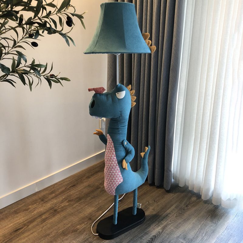 Jigudum Modern Dinosaur Metal/Fabric Floor Lamp