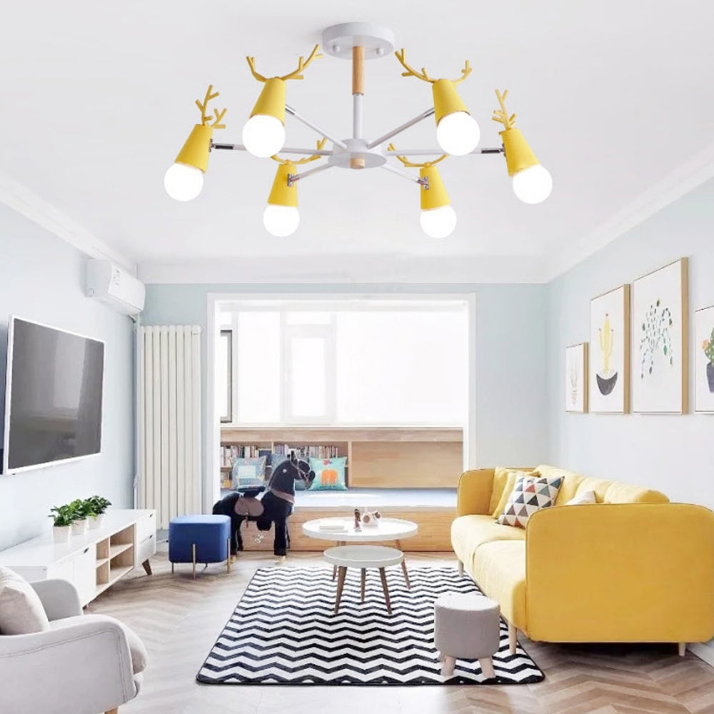 Netinik Deer Pendant Light, 7 Colour, 4 Style