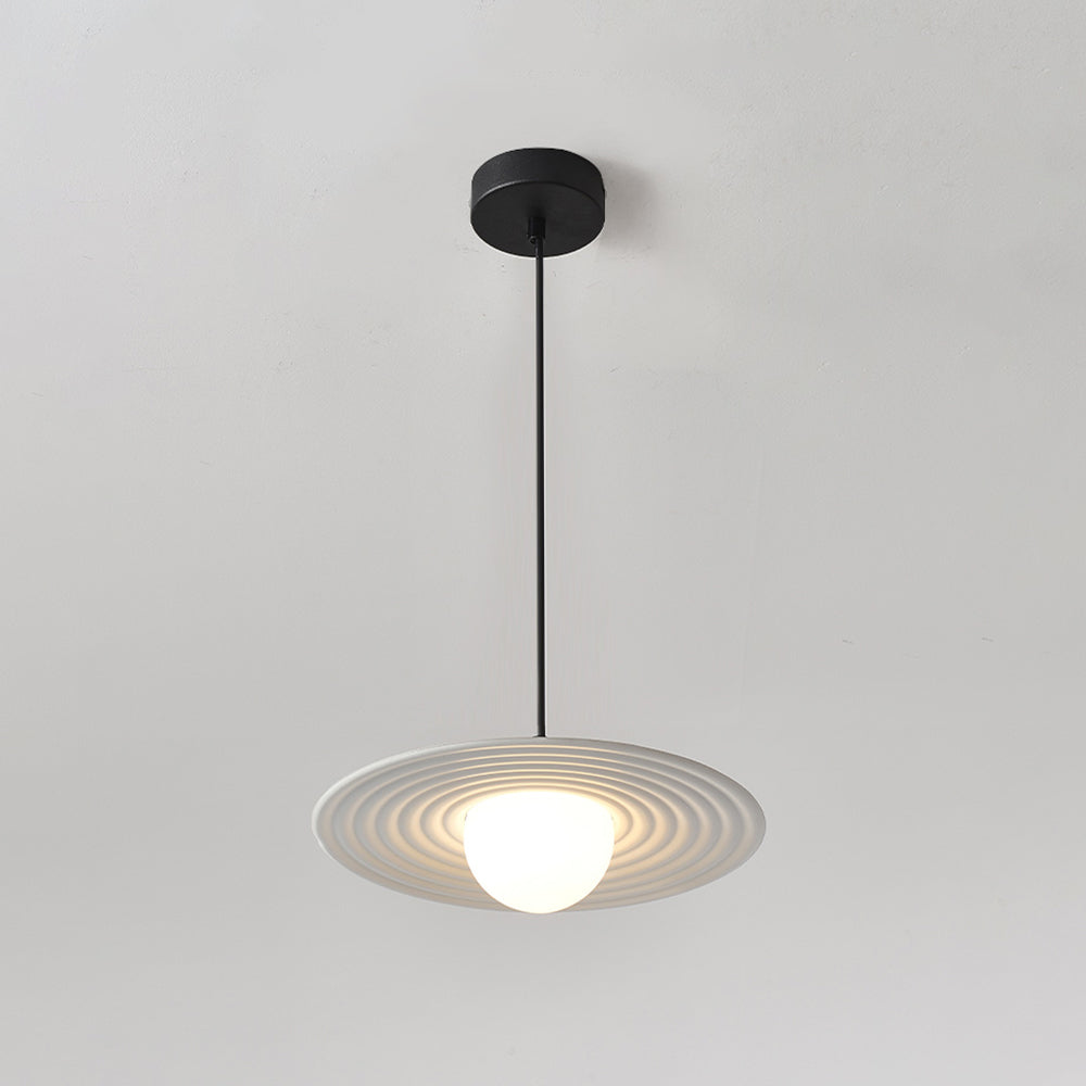 Tebikat Minimalist Star Ring Pendant Light,Black/White